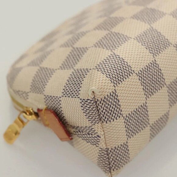 LOUIS VUITTON Damier Azur Pochette Cosmetic PM Pouch - Picture 7 of 16
